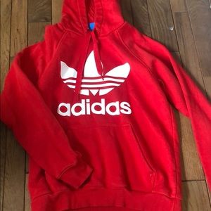Red adidas sweatshirt